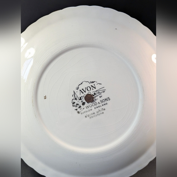 Avon by Woods & Sons Vintage 3-Tier Cake Server Stand Floral Serving Plate - Picture 10 of 13